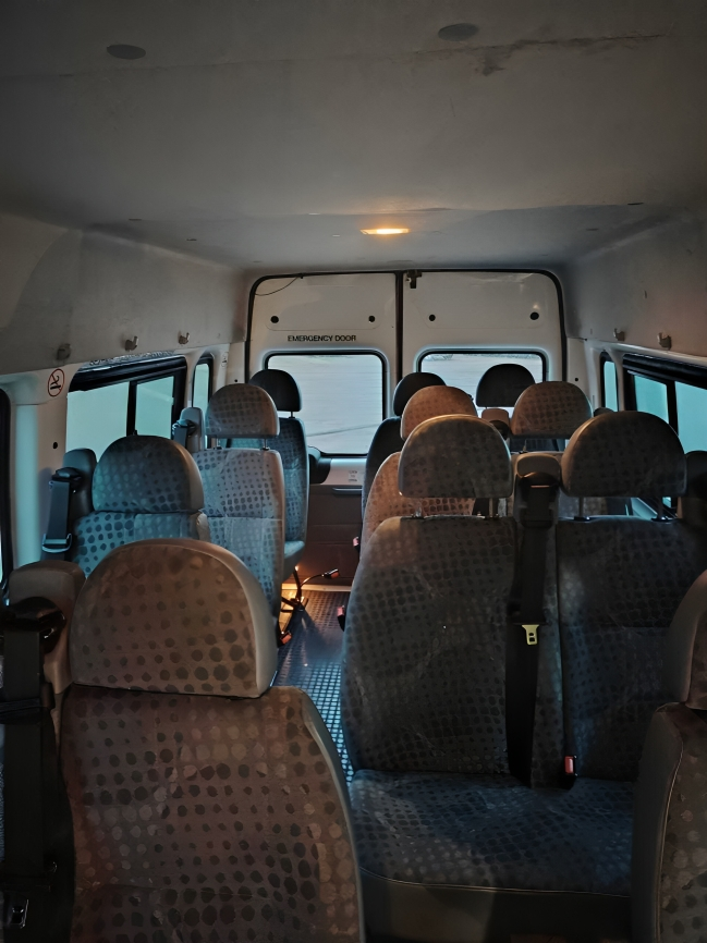 Van interior seating